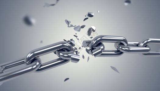 钢镚3D碎裂的锁链设计图片