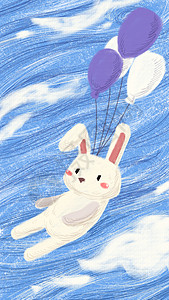 降落伞壁纸动物插画插画