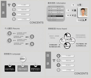 商务岗位应聘PPT模板ppt文档