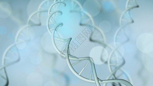 三维人类DNA基因链条设计图片