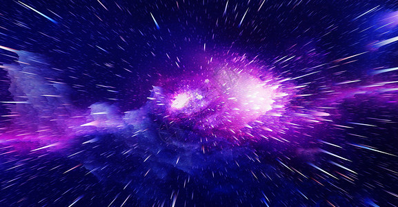 星空效果紫色星空炸裂效果背景设计图片
