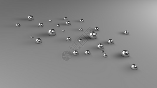 光影静物素材金属液体球背景设计图片