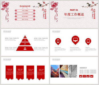 2018工作总结汇报PPT模板图片