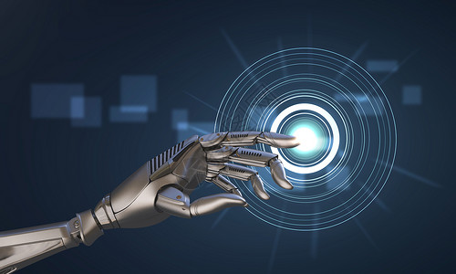 金属机器人人工智能触碰科技设计图片