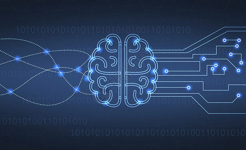大数据图人工智能大脑设计图片