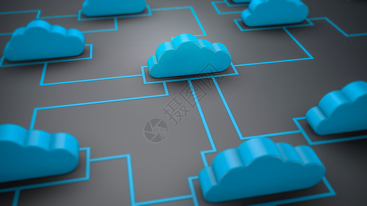 电脑线路云服务背景设计图片