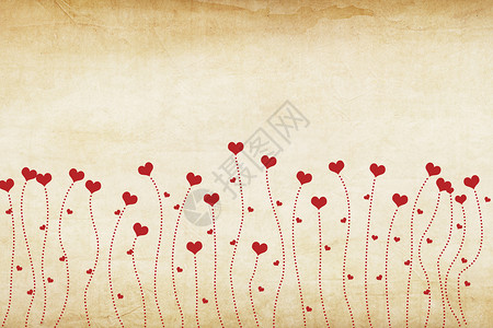 创意衍纸爱心情人节背景设计图片