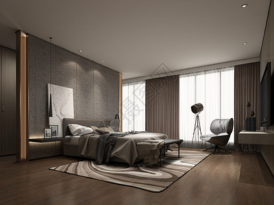 卧室3d效果图卧室装修效果图设计图片