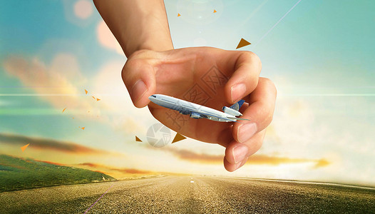 航空路立航空科技创意背景设计图片