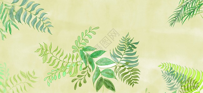 植物元素背景背景图片