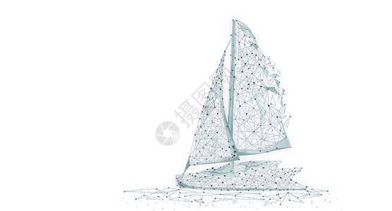 航海海报帆船航海科技设计图片