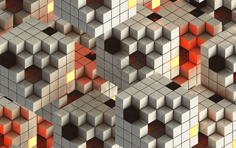 立方块科技立方背景设计图片