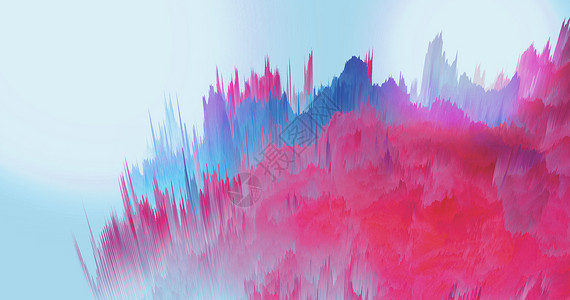 山川背景素材彩色水墨山川设计图片