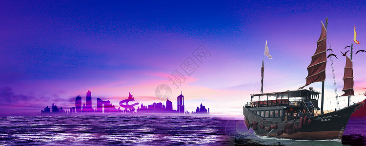 香港景观扬帆起航设计图片