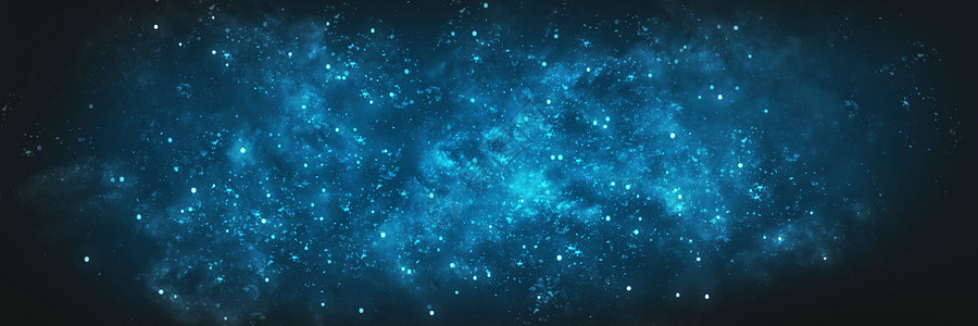 荧光元素蓝色星空背景设计图片