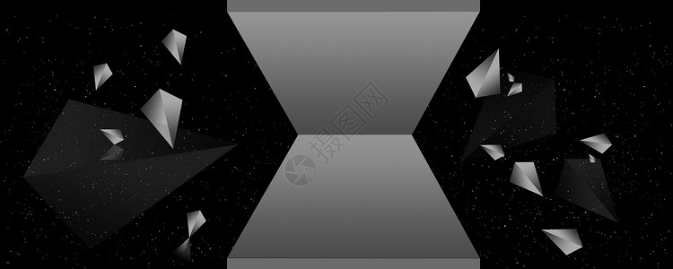 灰色几何形状几何黑色背景设计图片