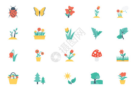 app启动图标植物图标插画