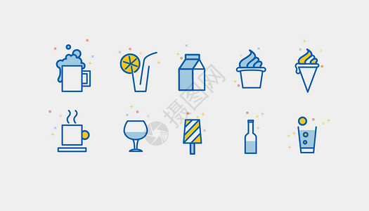 红酒图标素材饮料冷饮图标icon插画