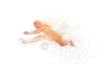 橙色运动奔跑背景设计图片