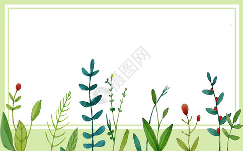 植物叶子元素边框图片