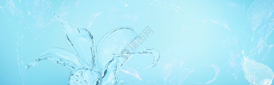 水滴之花护肤品背景设计图片