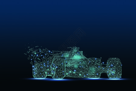 极速光穿过线条科技赛车设计图片