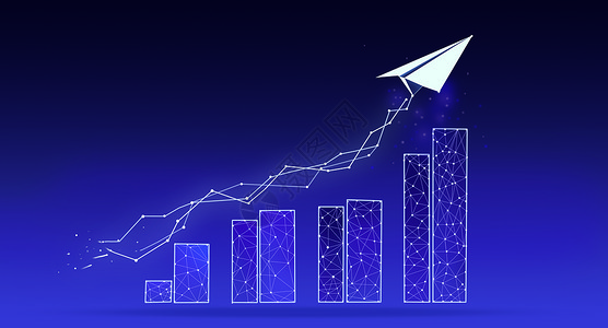 免抠图福袋金融科技走势图背景设计图片