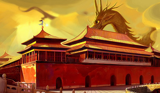 故宫天安门中国拱门高清图片