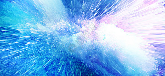 火花喷溅蓝色发散背景设计图片