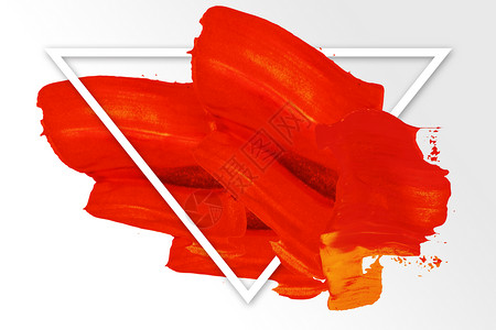 水彩红色雨伞红色颜料背景设计图片