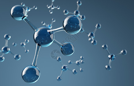 透明小球素材医疗分子结构背景设计图片