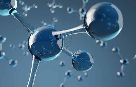 立体画面科技医疗分子结构背景设计图片