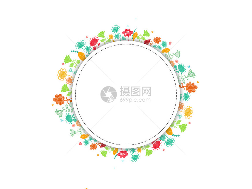 花卉叶子装饰框图片