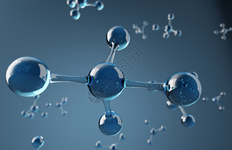 科技医疗分子结构背景背景图片