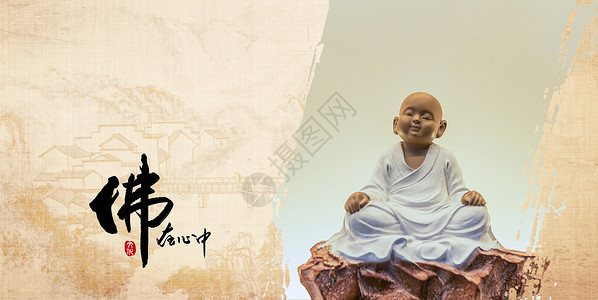 中华传统小吃陶瓷背景中国风背景设计图片