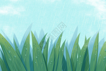 二十四节气 雨水背景图片