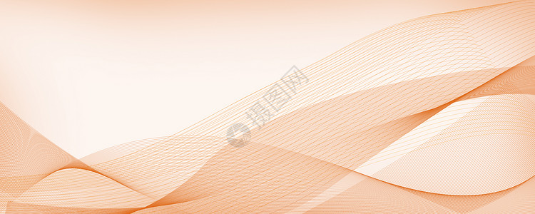 橘色花朵抽象线条背景设计图片