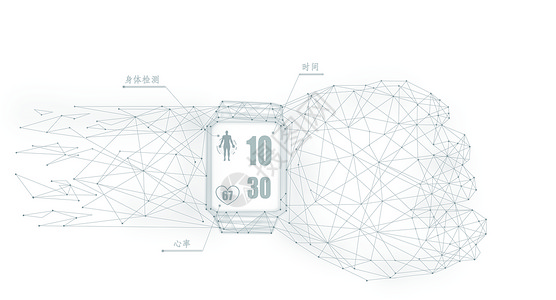 手表元素智能手表科技背景设计图片