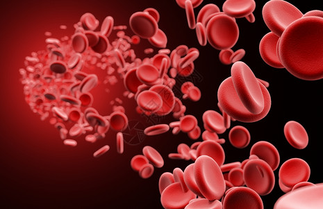 血液凝固血红细胞场景设计图片