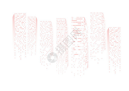 AI源文件抽象建筑创意设计插画