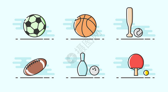 运动图标篮球风格素材高清图片