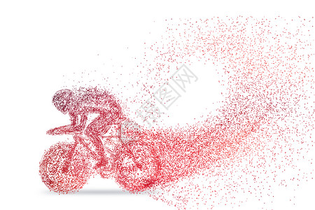 山地矢量自行车运动剪影设计图片