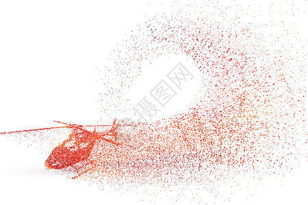 死蟑螂飞机剪影粒子设计图片