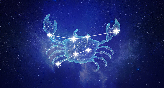 空星空元素十二星座巨蟹座设计图片