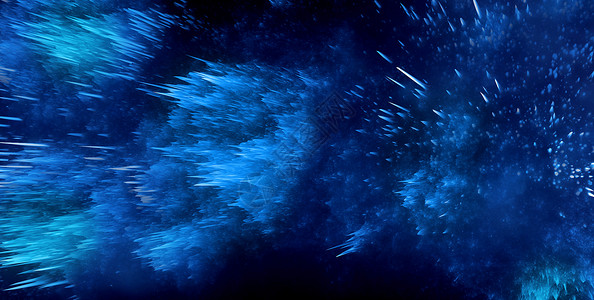 彩云冰川抽象科幻蓝色底图设计图片