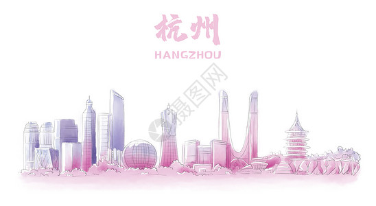 杭州地标建筑高清图片