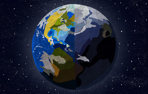 保护地球公益海报世界地球日插画