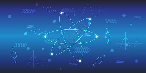 化学矢量科技抽象背景设计图片