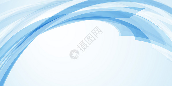 波浪元素蓝色科技商业海报背景设计图片
