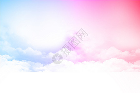 彩色天空云朵背景图片